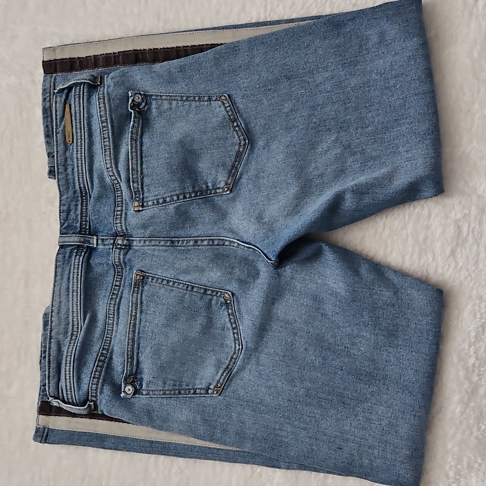 Anthropolgie Pilcro And The Letterpress Slim Boyfriend Distressed Jeans Blue 27 - Picture 9 of 12